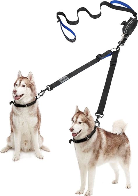 no tangle 2 dog leash|double dog lead for walking 2 dogs no tangle.